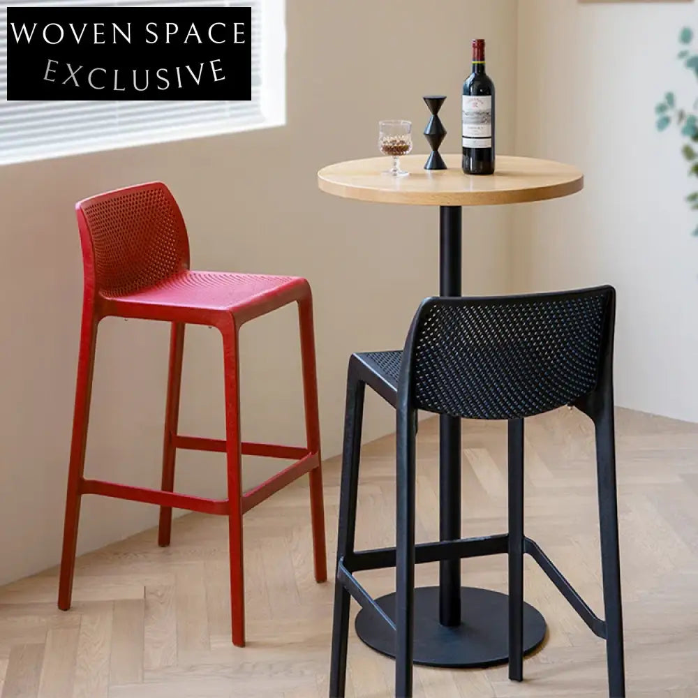 Modern Plastic Stackable High Bar Stool for Outdoor Wedding Events