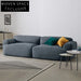 Modern Plush Velvet Modular Floor Sofa, I-Shaped Sectional Low Arm Chair