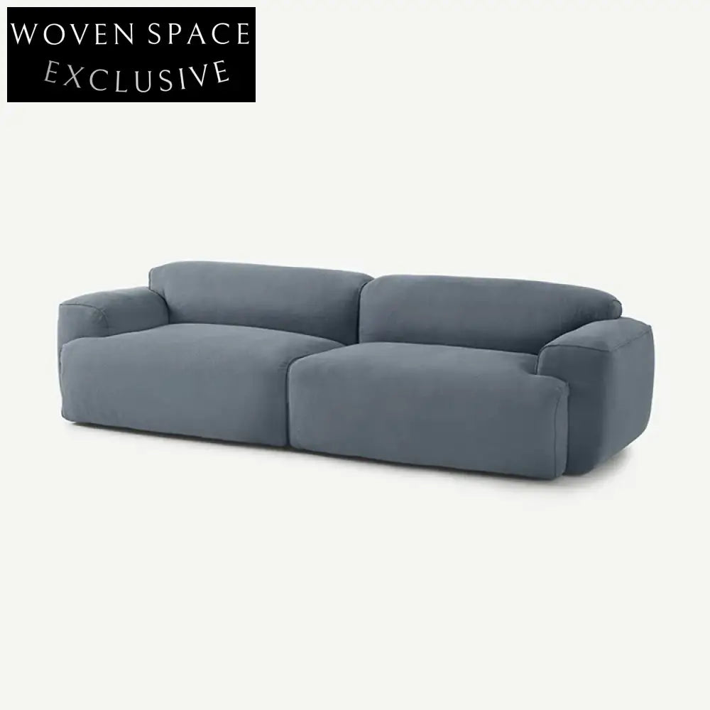 Modern Plush Velvet Modular Floor Sofa, I-Shaped Sectional Low Arm Chair