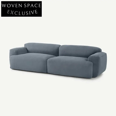 Modern Plush Velvet Modular Floor Sofa, I-Shaped Sectional Low Arm Chair