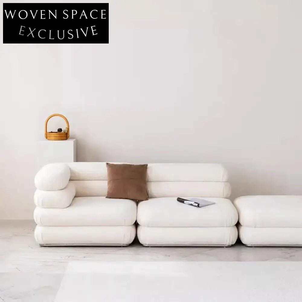 Modern Plush Velvet Modular Sectional Sofa Set for Living Rooms