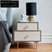 Modern Plywood Bedside Table with Storage Drawers for Bedroom and Hotel