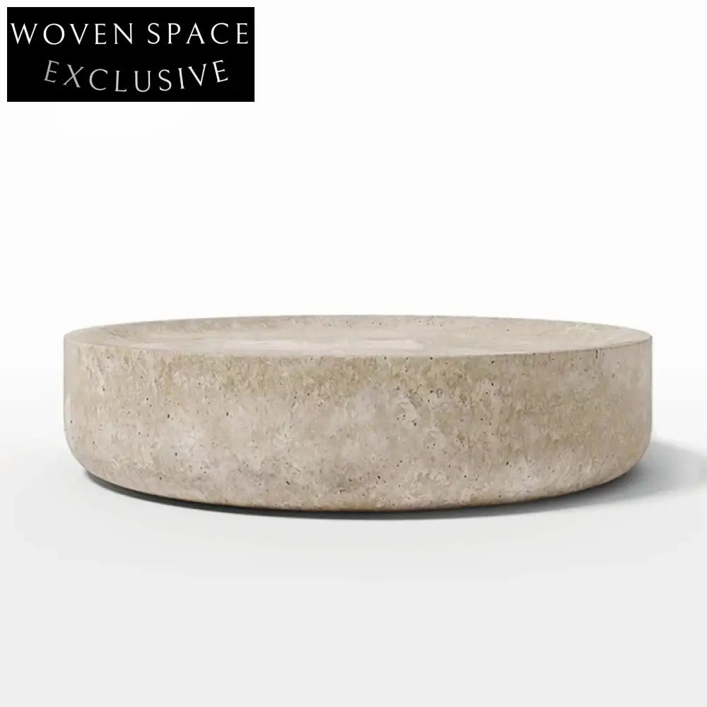 Modern Polished Beige Travertine Table Natural Stone High Quality Durable for Villa Application Beige