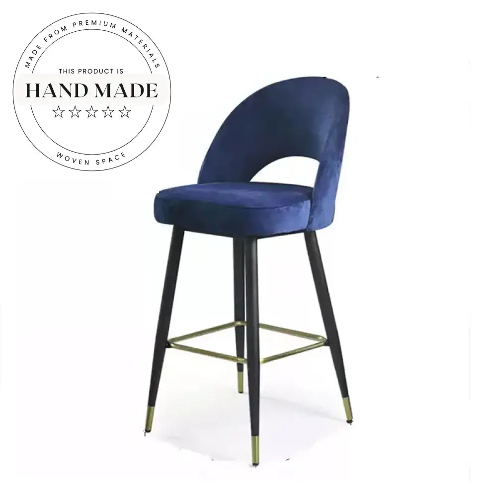 Modern PU Leather Carbon Steel Bar Chair for Kitchen Counter Seating