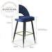 Modern PU Leather Carbon Steel Bar Chair for Kitchen Counter Seating