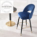 Modern PU Leather Carbon Steel Bar Chair for Kitchen Counter Seating