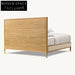 Modern Queen King Upholstered Bed Frame with Tall Linen Headboard Furniture