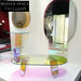 Modern Rainbow Acrylic Console Table, Vibrant Hallway Entryway Living Room Side Table