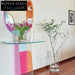 Modern Rainbow Acrylic Console Table, Vibrant Hallway Entryway Living Room Side Table