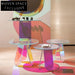 Modern Rainbow Acrylic Console Table, Vibrant Hallway Entryway Living Room Side Table