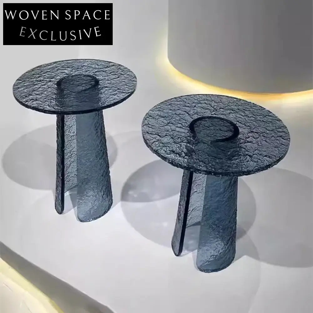 Modern Rainbow Acrylic Transparent Round Sofa Corner Living Room Coffee Table