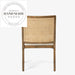 Modern Rattan Back Wooden Dining Chair for Cafe Restaurant Use
