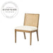 Modern Rattan Back Wooden Dining Chair for Cafe Restaurant Use