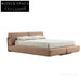 Modern Rattan Wooden Upholstered Soft Bed - Premium Hotel Bedroom Furniture
