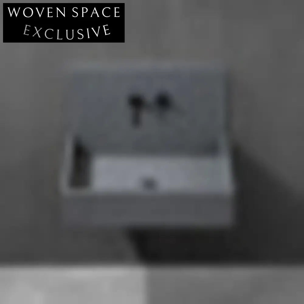 Modern Rectangle Resin Pedestal Basin, Durable Artificial Stone Bathroom Sink