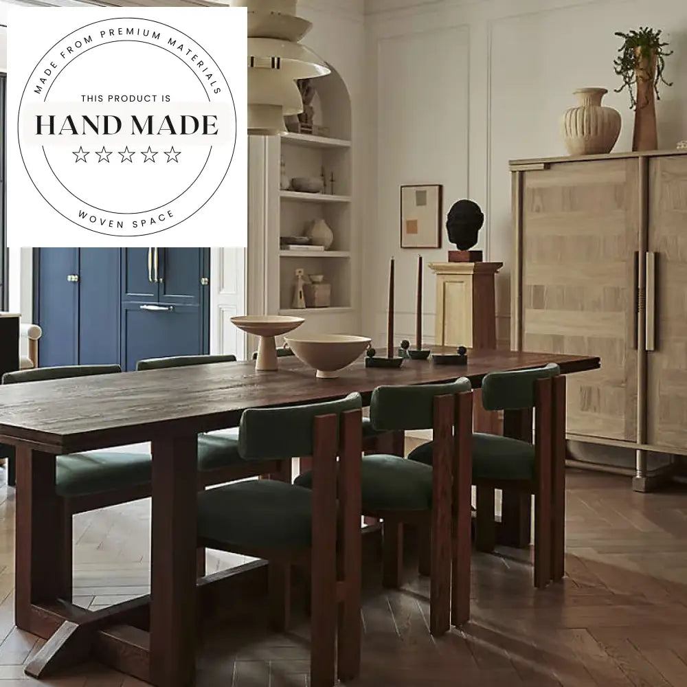 Modern Rectangle Solid White Oak 10 Seater Wood Dining Table