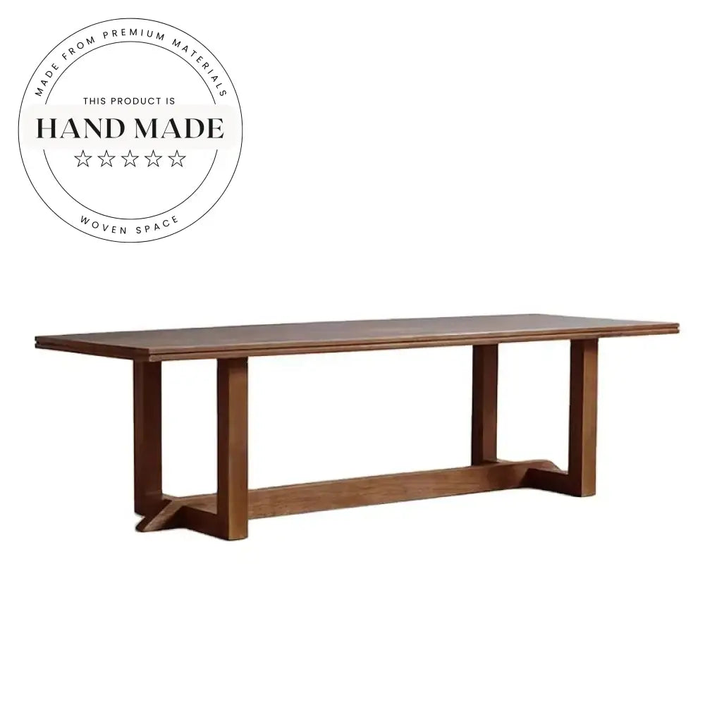 Modern Rectangle Solid White Oak 10 Seater Wood Dining Table
