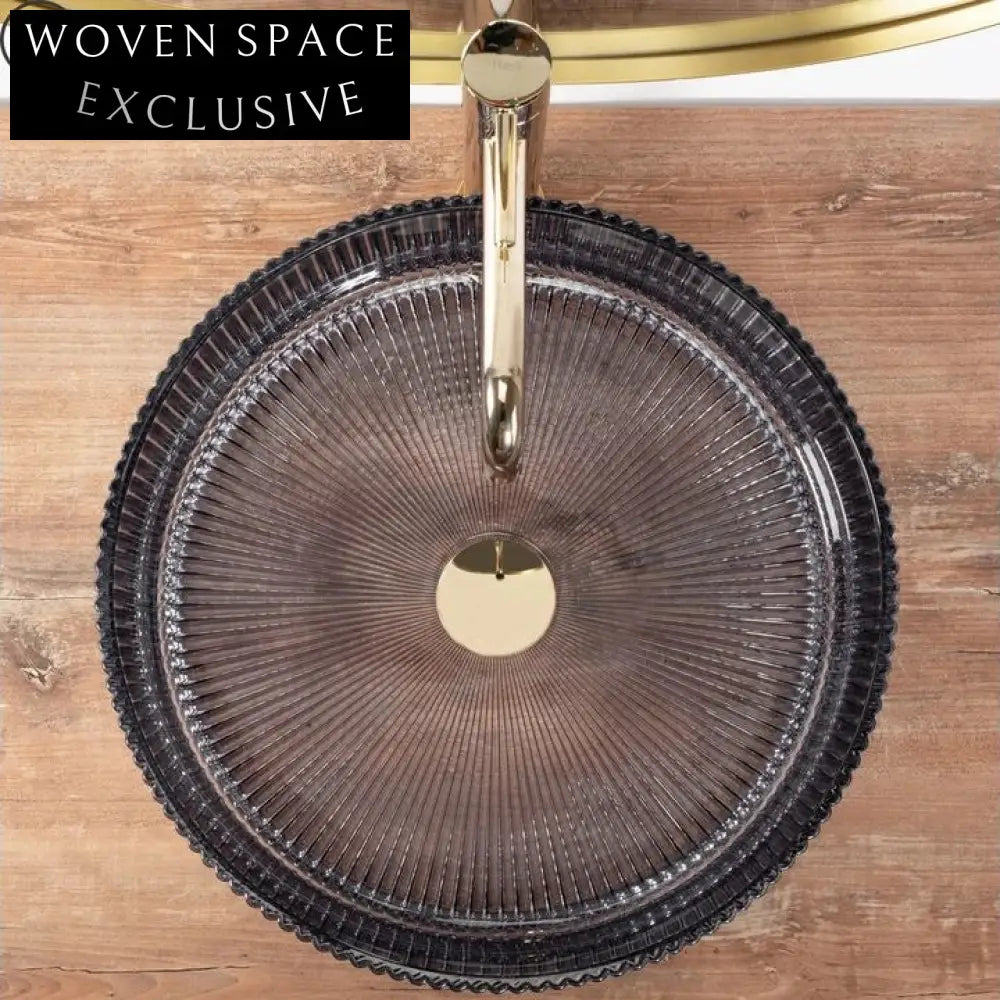 Modern Rectangle Tempered Glass Above Counter Bathroom Vessel Sink Basin