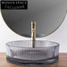 Modern Rectangle Tempered Glass Above Counter Bathroom Vessel Sink Basin