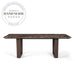 Modern Rectangular Natural Marble and Leather Luxury Dining Table Set