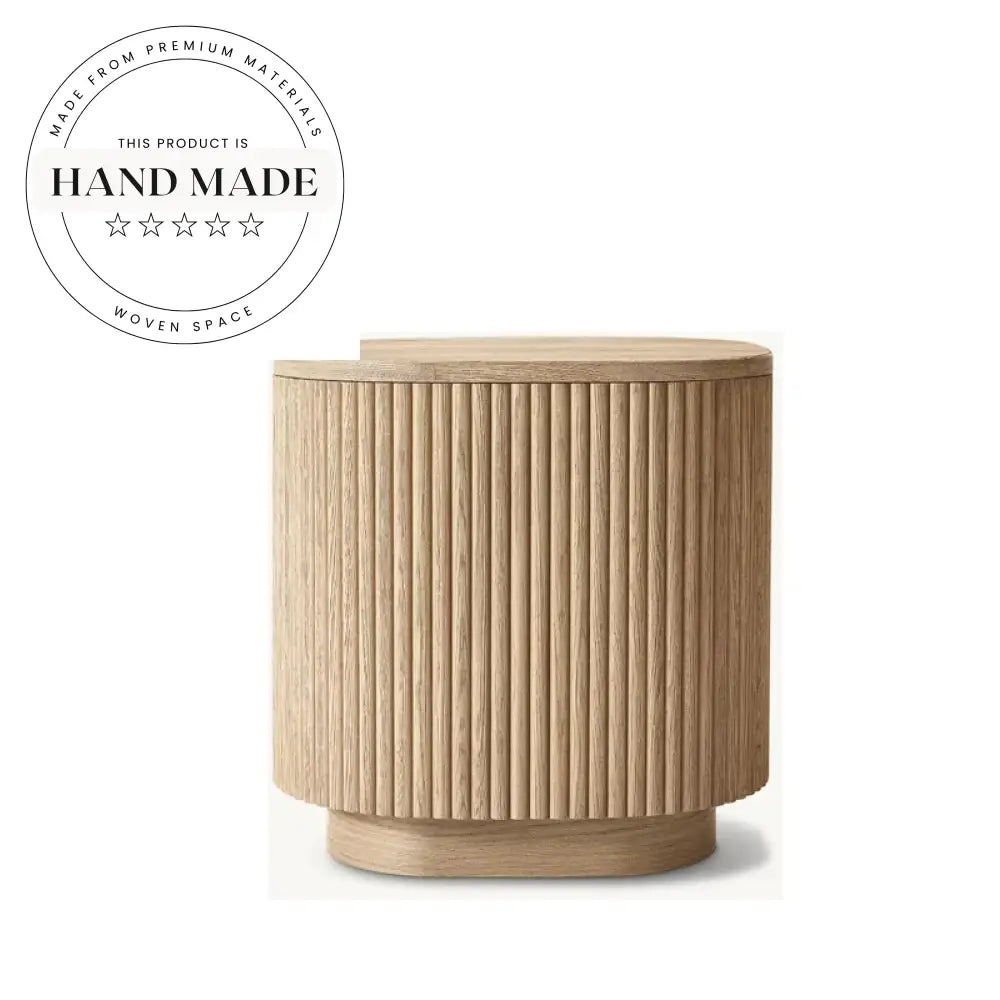 Modern Rectangular Solid Wood Storage Living Room Corner Side Table