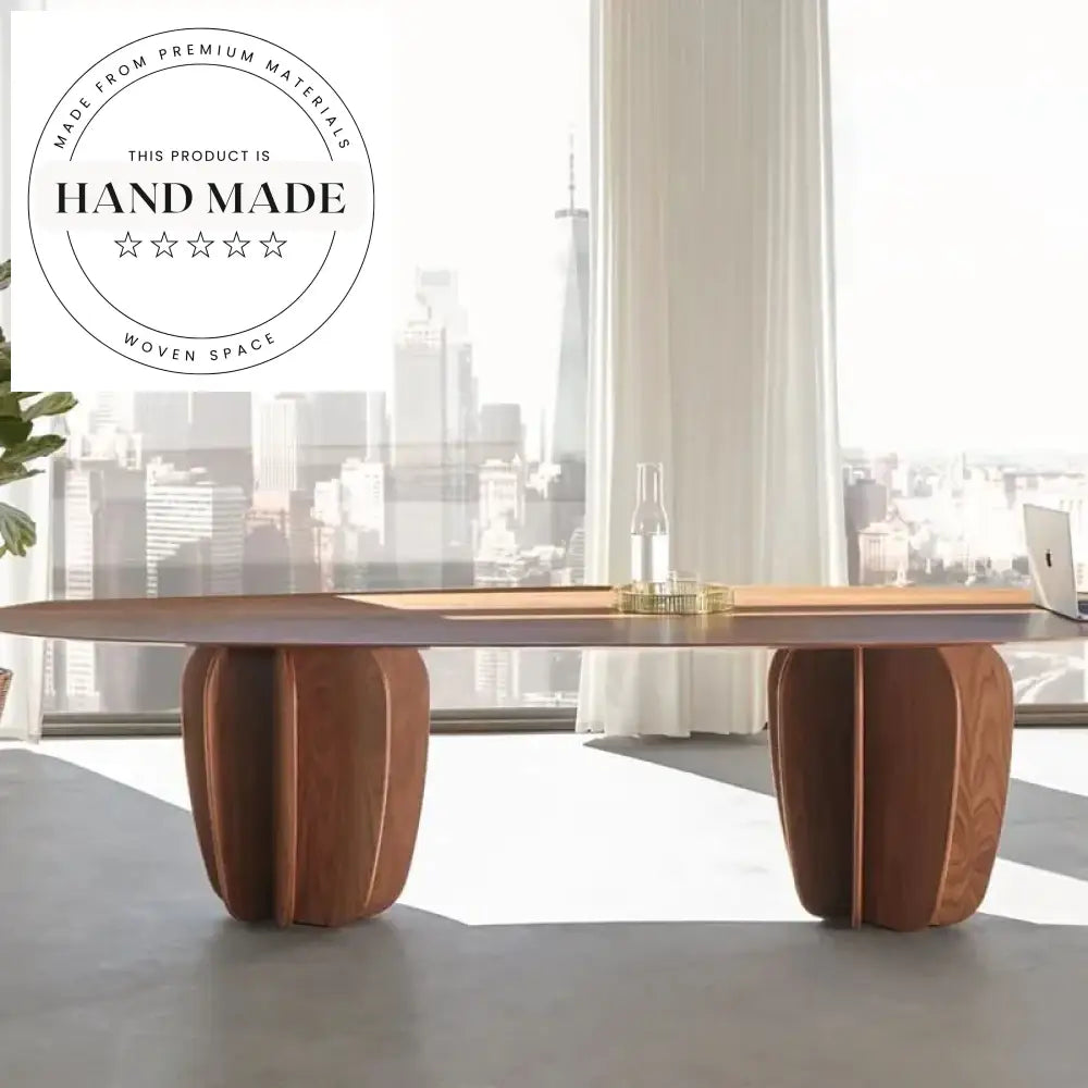 Modern Recycled Pine Japanese Rectangle Glass Top Solid Wood Dining Table