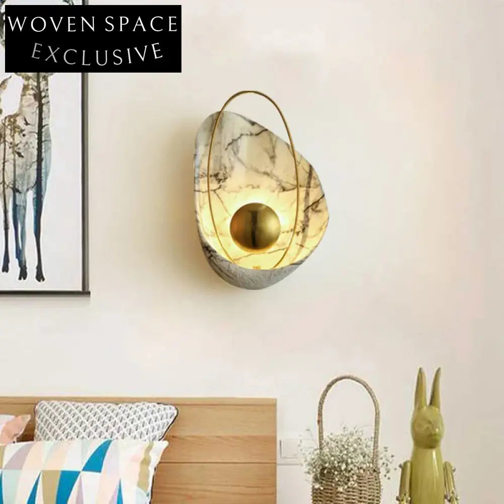 Modern Resin LED Wall Mounted Decorative Lighting Fixture, Home Wall Lamp