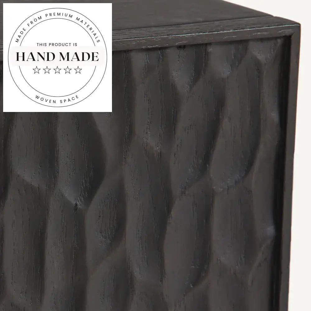 Modern Retro Coffee Wood Side Table with Storage Drawer Nightstand