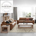 Modern Retro Industrial Tufted Oil Wax Leather Living Room Sofa