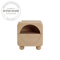 Modern Retro Natural Ash Wood 1-Drawer Bedside Table