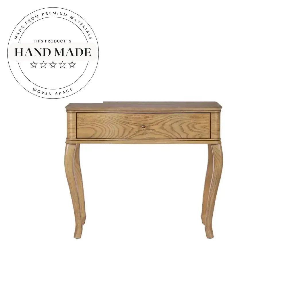 Modern Retro Oak Wood European Style Bedside Drawer Nightstand
