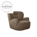 Modern Retro Plush Fabric Recliner Armchair, Comfortable Leisure Chair