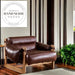 Modern Retro Solid Wood Fabric Adjustable Reclining Living Room Chair