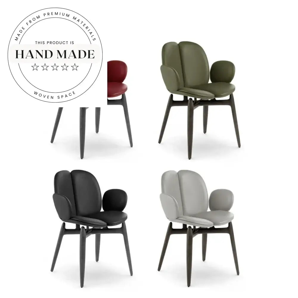 Modern Retro Solid Wood Leather Designer Creative Home Dining Chair