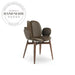 Modern Retro Solid Wood Leather Designer Creative Home Dining Chair