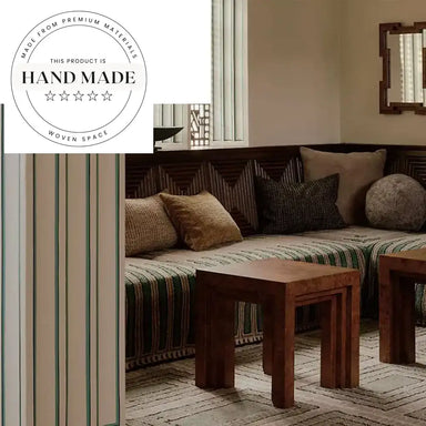 Modern Retro Square Burl Wood Corner Coffee Side Table