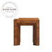 Modern Retro Square Burl Wood Corner Coffee Side Table
