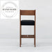 Modern Retro Wooden Black High Back Kitchen Bar Counter Stool
