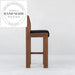 Modern Retro Wooden Black High Back Kitchen Bar Counter Stool