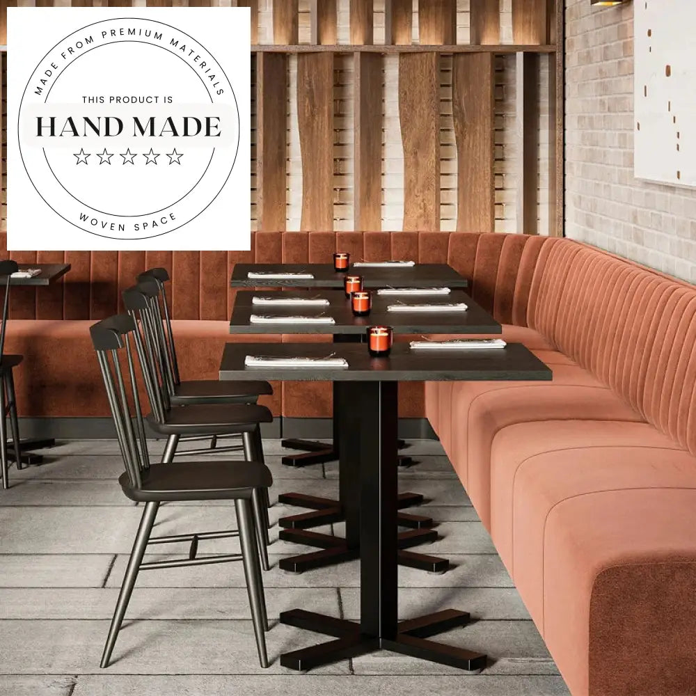 Modern Retro Wooden Restaurant Cafe Dining Table for Commercial Use