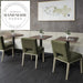 Modern Retro Wooden Restaurant Cafe Dining Table for Commercial Use