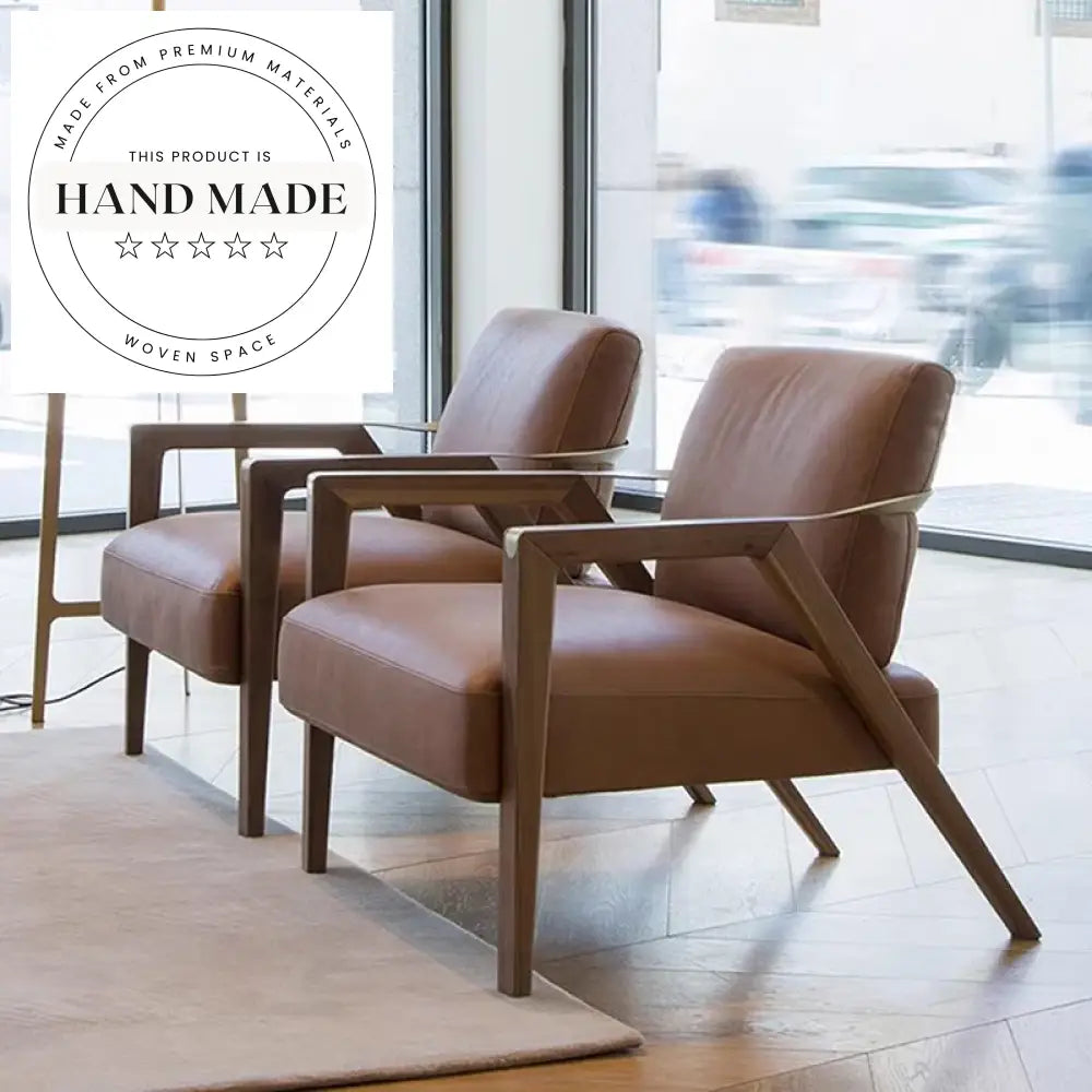 Modern Revolving Tufted Solid Wood Single Lounge Recliner Armchair Chair