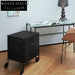 Modern Rolling ABS Plastic Side Table Cabinet with Wheels and Storage