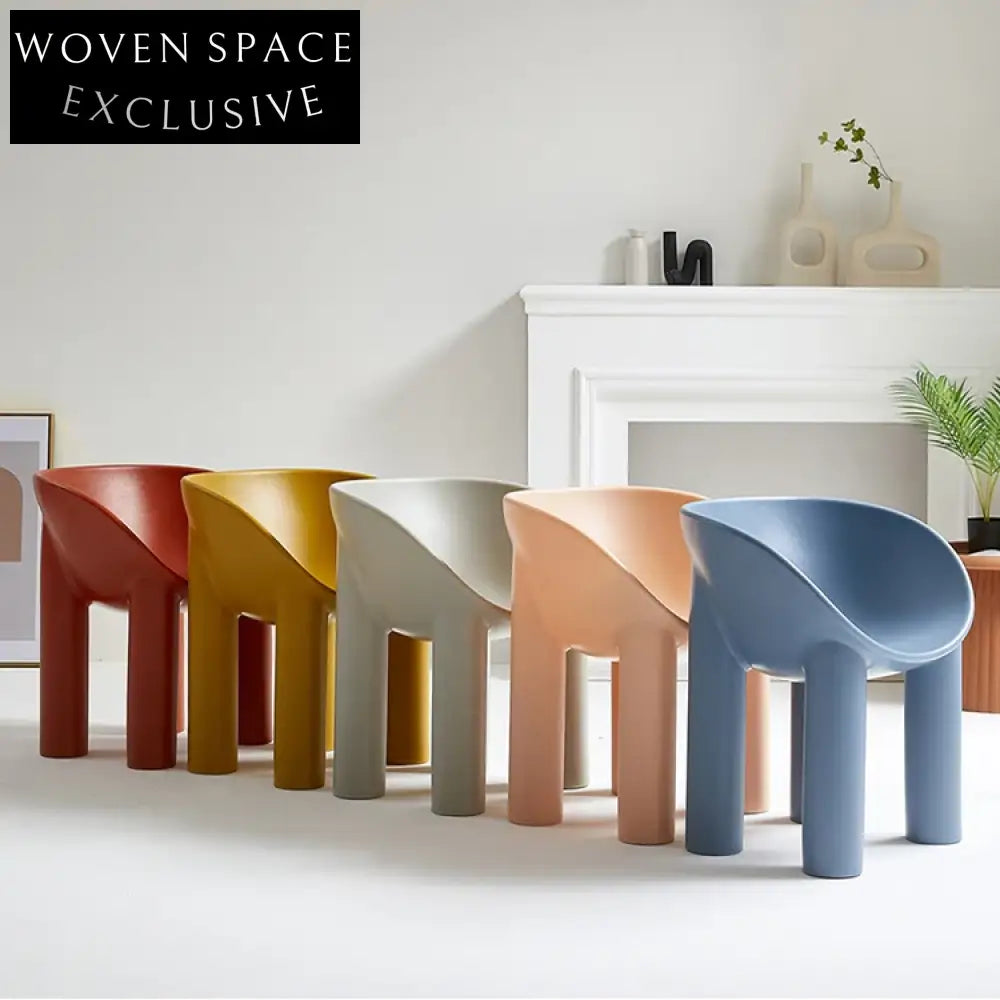 Modern Roly Poly PP Plastic Scandinavian Elephant Leg Dining Room Chair