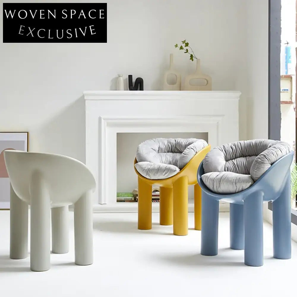 Modern Roly Poly PP Plastic Scandinavian Elephant Leg Dining Room Chair