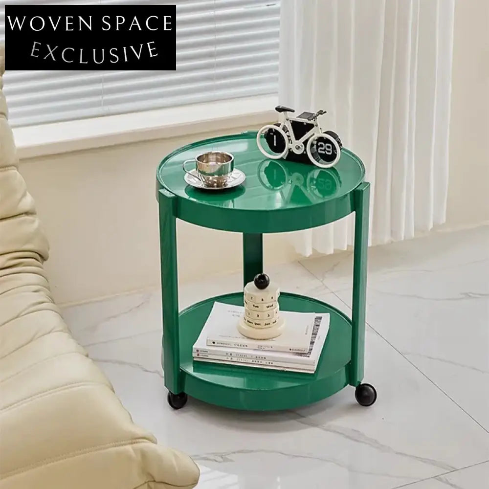 Modern Round ABS Plastic Side Coffee Table for Living Room Home Hotel