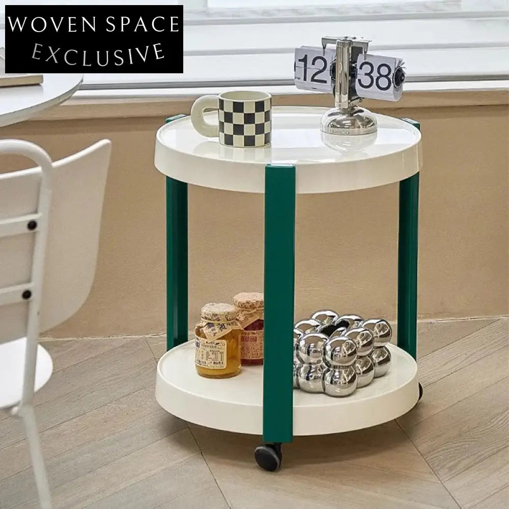 Modern Round ABS Plastic Side Coffee Table for Living Room Home Hotel