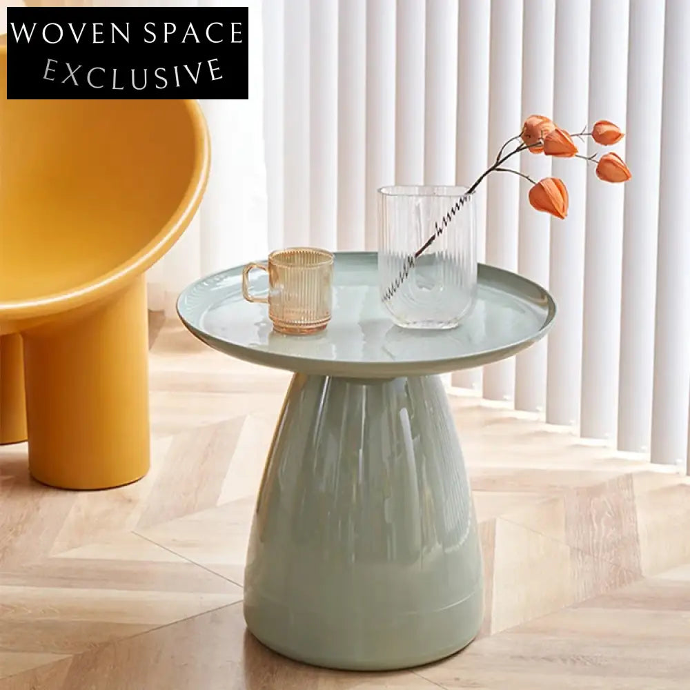Modern Round Acrylic Side Table for Living Room, Cafe, Hotel Coffee Table