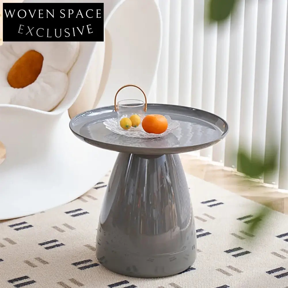 Modern Round Acrylic Side Table for Living Room, Cafe, Hotel Coffee Table