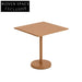 Modern Round Black Metal Dining Table with Stable Pedestal Base